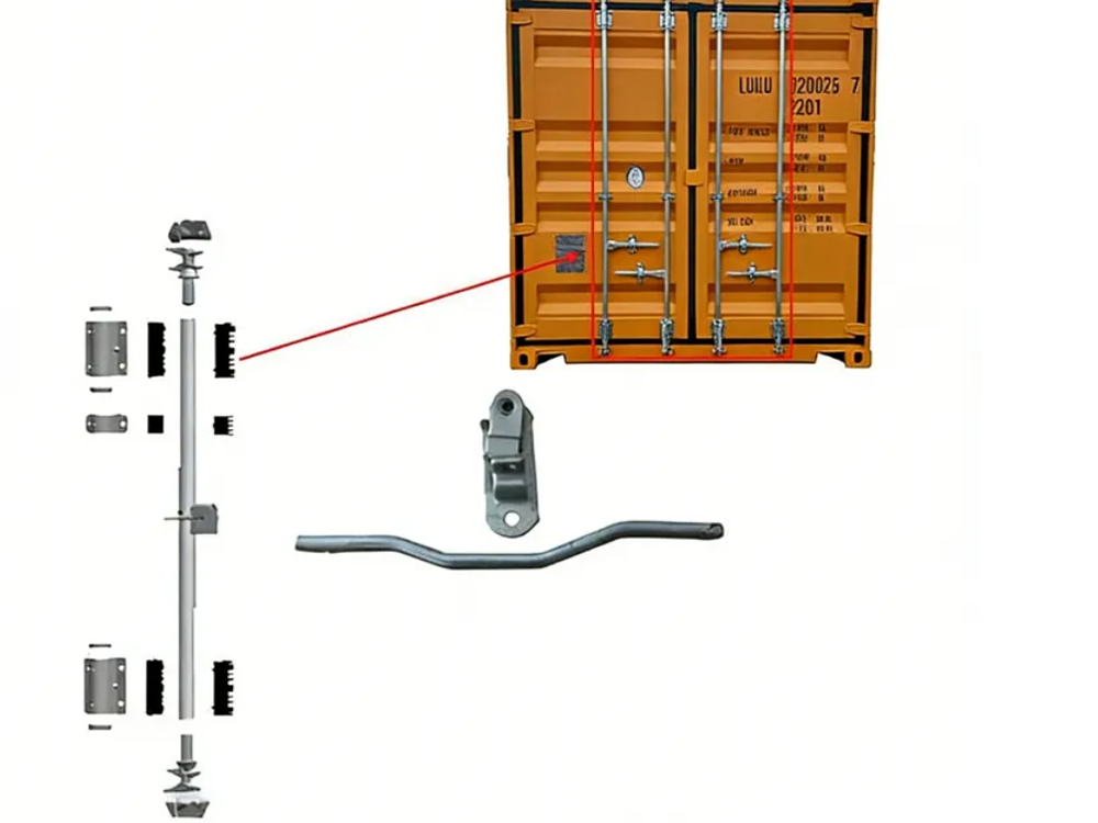 Container Door Locking Gear application